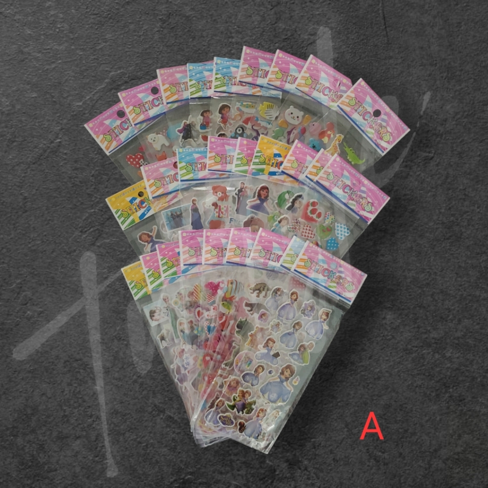 Random Puffy 3D Sticker Sheets